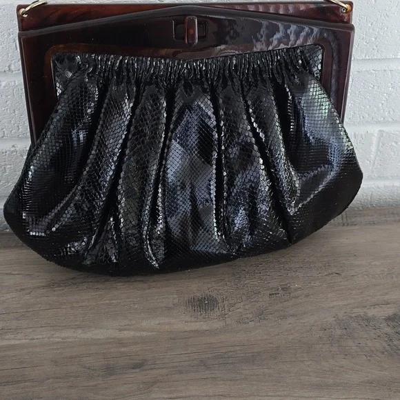 Colombetti Milano Vintage Snake Skin Purse - Picture 7 of 13